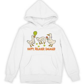 Aba Squad Behavior Analyst Silly Goose Happy Relaxed Engaged Hoodie - Thegiftio UK