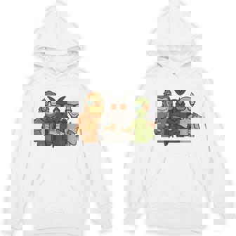 Alien And Bigfoot Mothman 4Th Of July American Flag Cryptid Hoodie - Thegiftio UK