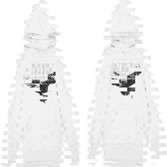 America Golden Age Patriotic Bald Eagle Hoodie | Mazezy