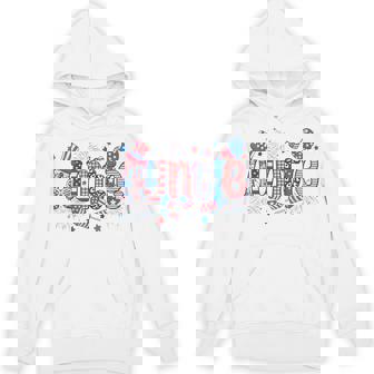 American Auntie Usa Flag Fireworks Patriotic 4Th Of July Hoodie - Thegiftio UK