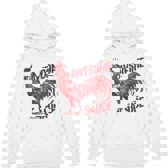 Awesome Sauce With Picture Of Rooster Vintage Hoodie - Monsterry