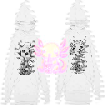 Axolotl Boba Tea Bubble Tea Cute Axolotl Hoodie - Thegiftio