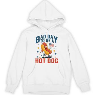 Bad Day To Be A Hot Dog 4Th Of July Bbq Grilling Hoodie - Thegiftio UK