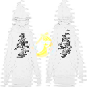 Banana Playing Baseball Fruit Lover Baseball Sports Player Hoodie - Thegiftio UK