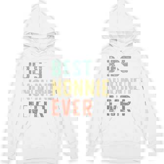 Best Nonnie Ever Family Vintage Retro Hoodie | Mazezy