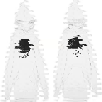 Black Cat Chonk Black Cat Meme Fat Chonky Cat Hoodie - Thegiftio