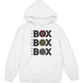 Box Box Box Pit Radio Call Tyre Compound Motorsport Racing Hoodie - Thegiftio UK