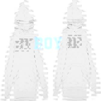 Boy Dad Est 2025 Baby Reveal New Boy Daddy First Fathers Day Hoodie - Monsterry