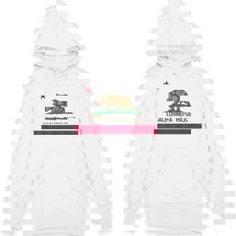 California Republic ノベルティ カリフォルニアベア カリフォルニアフラッグ パーカー - Kawaiitshirt