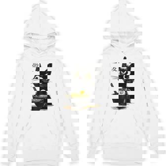 Cat Ramen Japanese Kawaii Anime Noddles Cat Hoodie - Monsterry