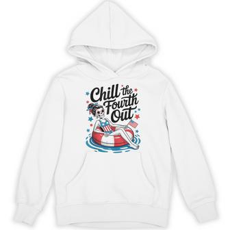 Chill The Fourth Out Patriotic Skeleton Usa Hoodie - Thegiftio UK