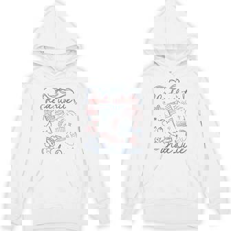 Coquette Bow Red White And Due 4Th Of July Pregnancy Reveal Hoodie - Thegiftio UK