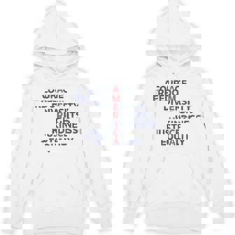 Courage Freedom Diversity Rights Kindness Justice Equality Hoodie - Monsterry