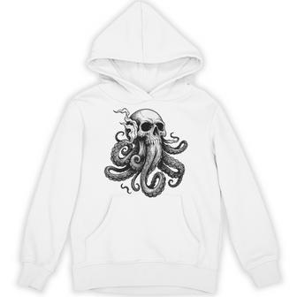 Cthulhu Kraken Skull Octopus Graphic Nautical Sea Monster Hoodie - Thegiftio UK