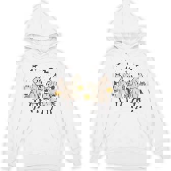 Cute Ghost Horses Halloween Trick Or Treat Hoodie | Mazezy