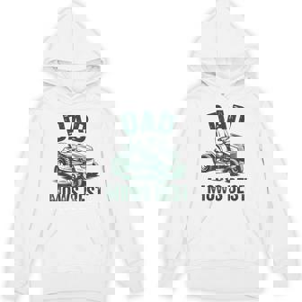 Dad Mows Best Garden Dad Retro Mowing Dad Fathers Day Hoodie | Mazezy