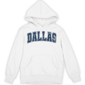 Dallas Texas Text Style Dallas Tx Vintage Est 1841 Hoodie - Thegiftio UK