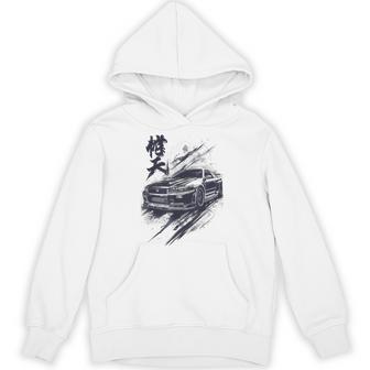 Dark Ink Legendary Skyline R34 Liberty Walk Style Jdm Hoodie - Thegiftio UK