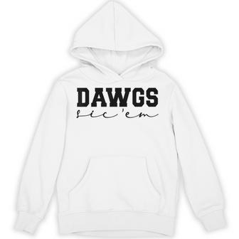 Dawgs Sic Em Go Dawgs Bulldog School Sports Name Hoodie - Thegiftio UK