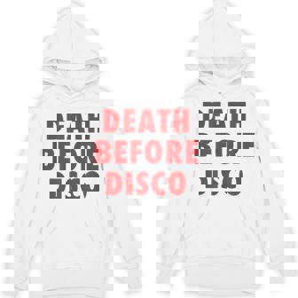 Death Before Disco Inspired メンズ レディース 80年代レトロ パーカー - Kawaiitshirt