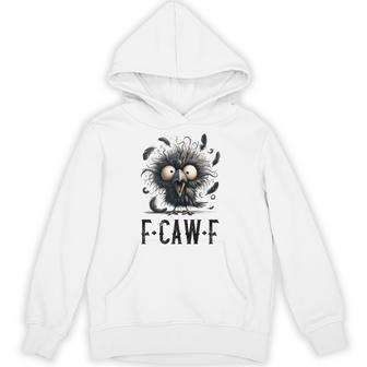 F-Caw-F Black Crow Black Bird Crow F-Caw-F Hoodie - Thegiftio UK
