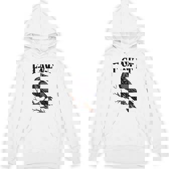 F-Caw-F Raven Gothic Crow Black Bird Humor Hoodie - Monsterry