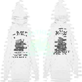 Father Mows Best Dad Father's Day Mowing Lawn Hoodie - Monsterry