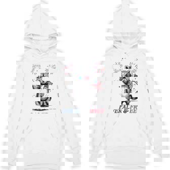 Feral And Free Raccoon Usa Feral But Free 4Th Of July Hoodie - Thegiftio
