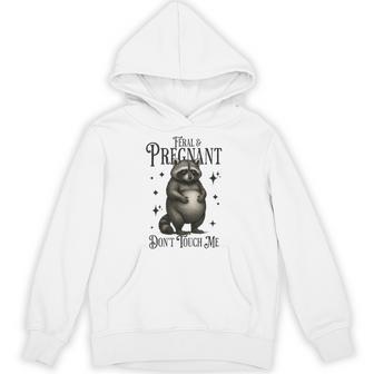 Feral And Pregnant Raccoon Pregnancy Hoodie - Thegiftio UK