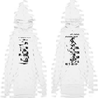 Fight Or Flight Meme Penguin With Knife Hoodie - Monsterry