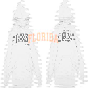 Florida Fl Vintage Athletic Sports Style 80S 90S Hoodie | Mazezy