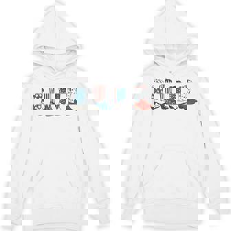 Fourth Of July 4Th Of July Western Cowboy Boots Cowgirl Hoodie | Mazezy