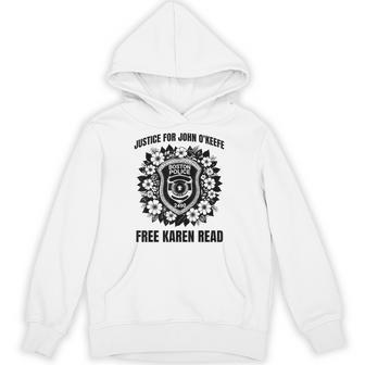 Free Karen Read Justice For John O'keefe 2025 Badge Hoodie - Thegiftio UK