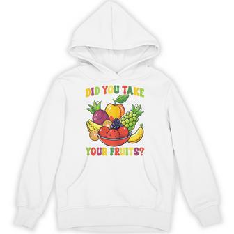 Did You Take Your Fruits School Cafeteria Worker Lunch Lady Hoodie - Thegiftio UK