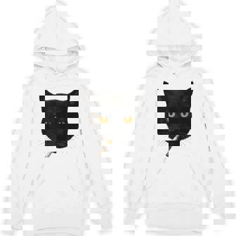 Black Cat Meme Cat Smoking Cigarette Cat Lovers Hoodie - Monsterry