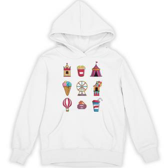 State Fair With Ice Cream Ferris Wheel And Circus Tent Hoodie - Thegiftio UK