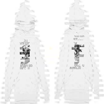 Hd-Twin シャットアップまたはナックルアップ ナックルヘッド レトロ バイカーギア Hoodie - Kawaiitshirt