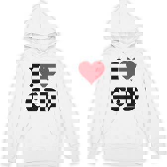 I Heart Gd Initials I Love GD First And Last Name G D Hoodie - Monsterry