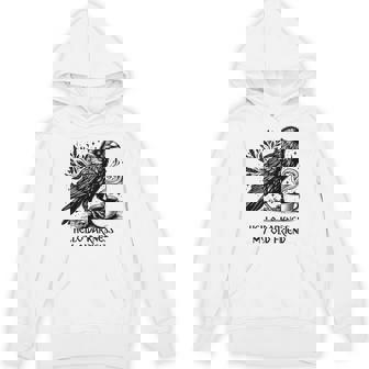 Hello Darkness My Old Friend Raven Crow Holding Hoodie - Thegiftio