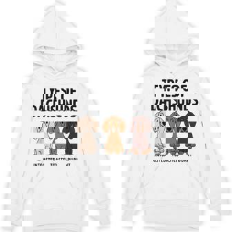 I've Got Friends In Low Places DachshundCo Types Of Dachshund Wiener Sausage Dog Hoodie - Thegiftio UK