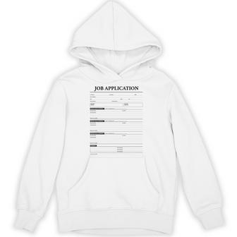 Job Application Form Jumpscare For Employment Costume Hoodie - Thegiftio UK