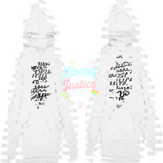 With Liberty And Justice For All Fundamental Rights Hoodie | Mazezy