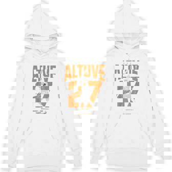 License Champs Jose Altuve Houston Baseball Player Novelty Blue -Adult Small Short Sleeve Hoodie | Mazezy