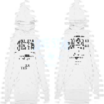 Lonetar Texas Tx ヴィンテージ アスレチック ネイビー スポーツデザイン パーカー - Kawaiitshirt