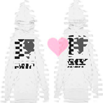 I Love Emily Hoodie - Thegiftio UK