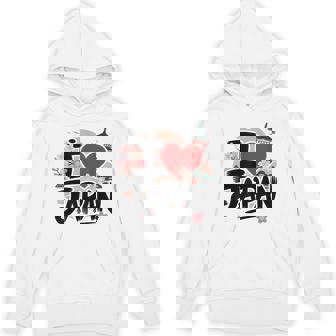 I Love Japan 桜 桜 日本の富士山 寺院 パーカー - Kawaiitshirt