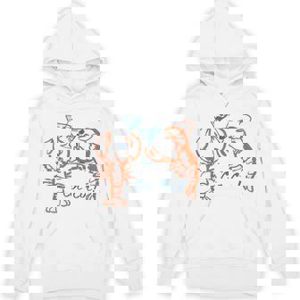 Martini Red Lobster Fisherman Aesthetic Summer Cocktail Hoodie | Mazezy