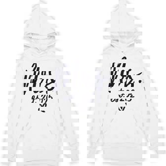 Mr & Mrs Engagement -Adults Mr & Mrs Est 2025 Just Married Wedding Couples Bride Hoodie - Thegiftio