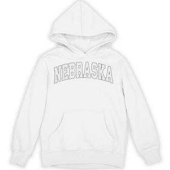 Nebraska Ne Vintage Athletic Sports Style 80S 90S Hoodie | Mazezy