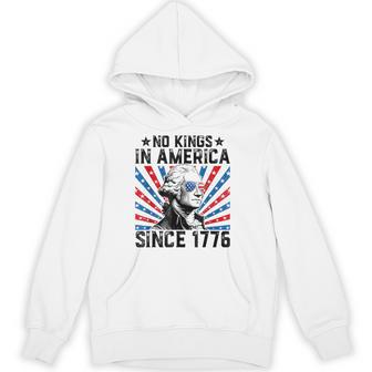 No Kings In America Since 1776 Distressed Hoodie - Thegiftio UK